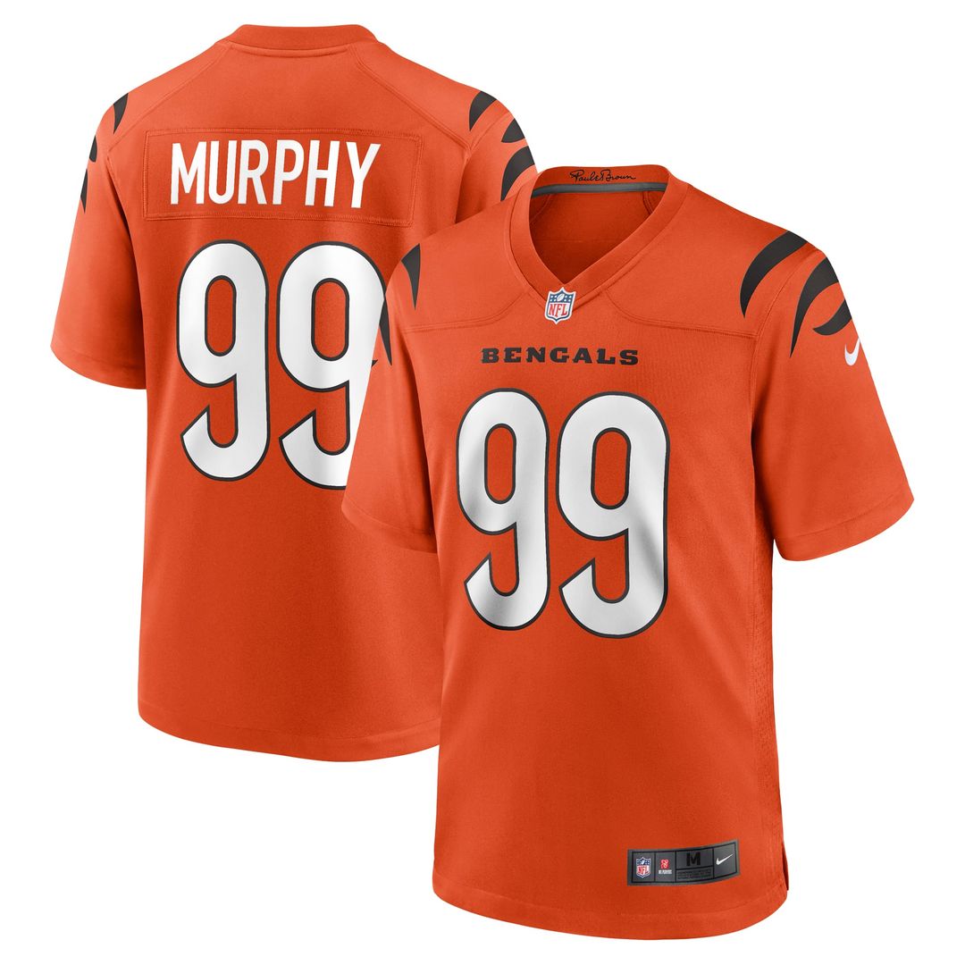 Cincinnati Bengals Myles Murphy White Team Game Jersey | NFL Football Jersey