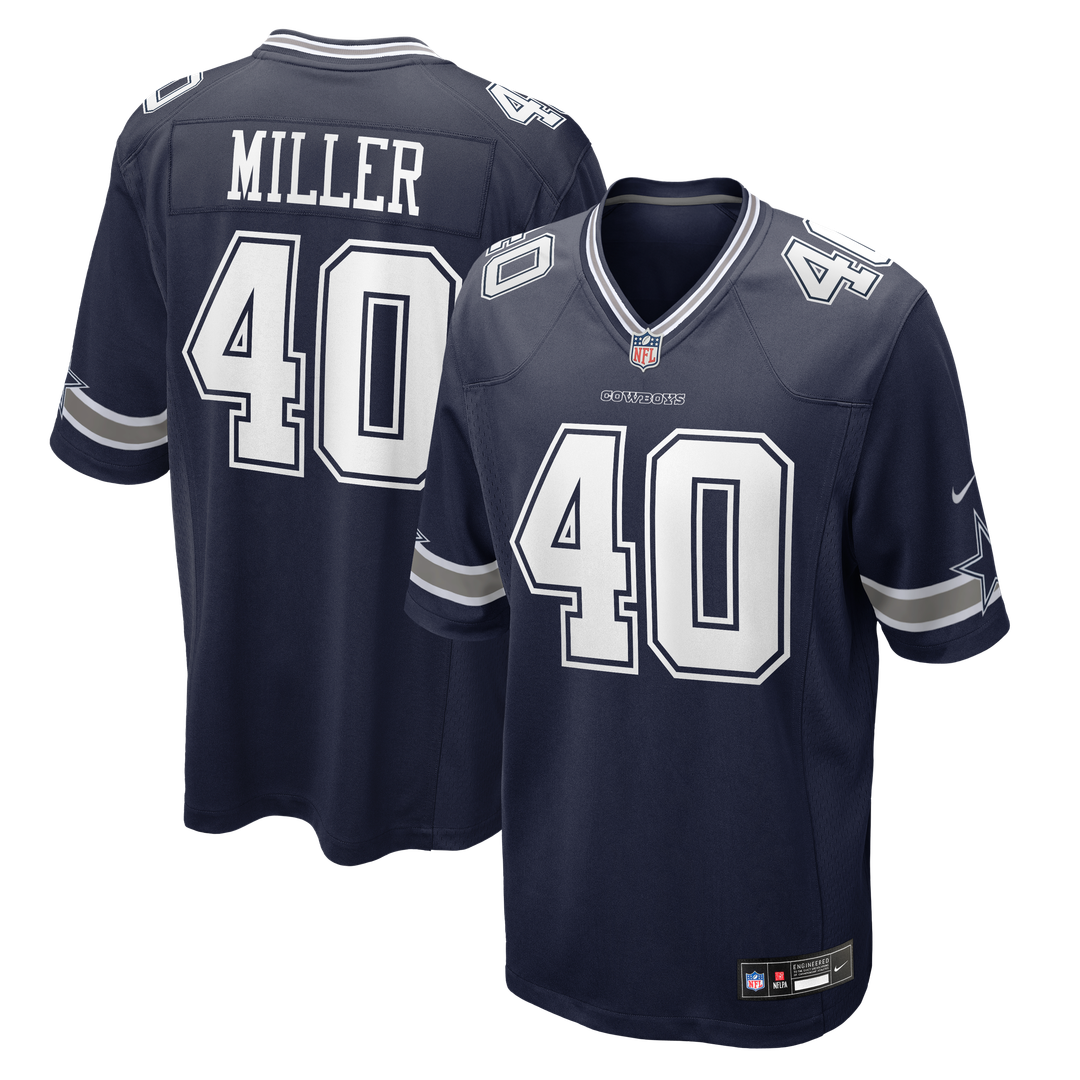 Dallas Cowboys Von Miller Navy Game Jersey | NFL Football Jersey