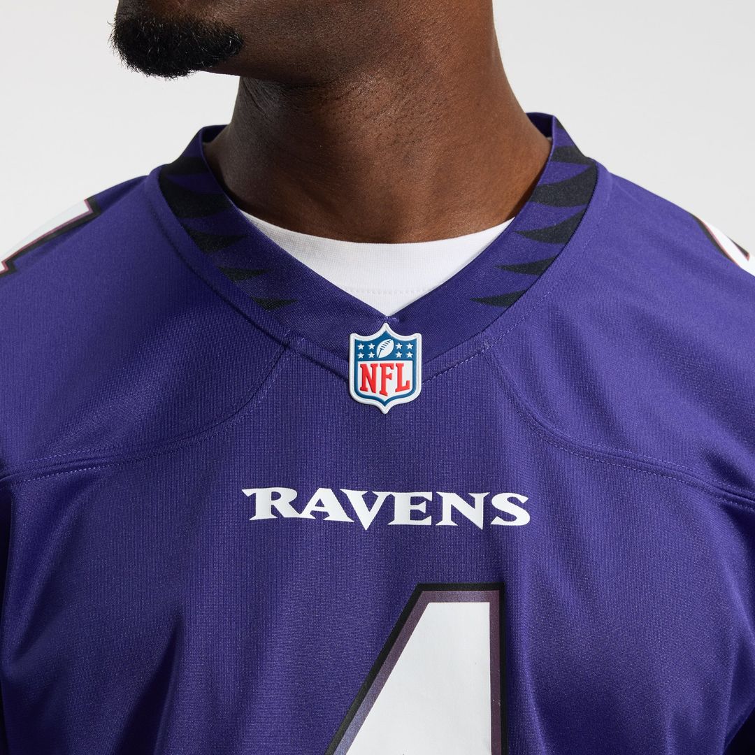 Baltimore Ravens Zay Flowers Purple Team Game Jersey | NFL Football Jersey