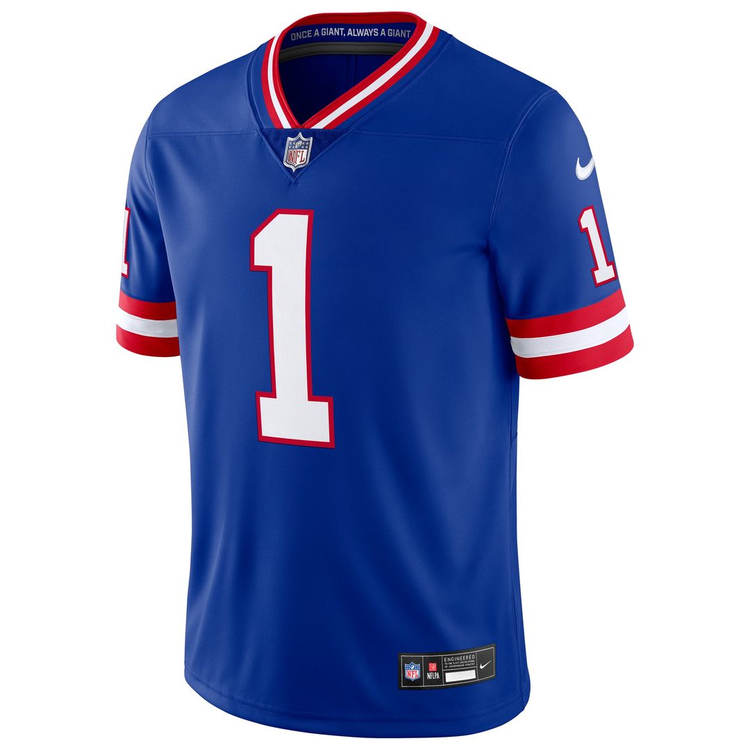 New York Giants Malik Nabers Royal Alternate 2 Legacy Vapor Untouchable Limited Jersey | NFL Football Jersey