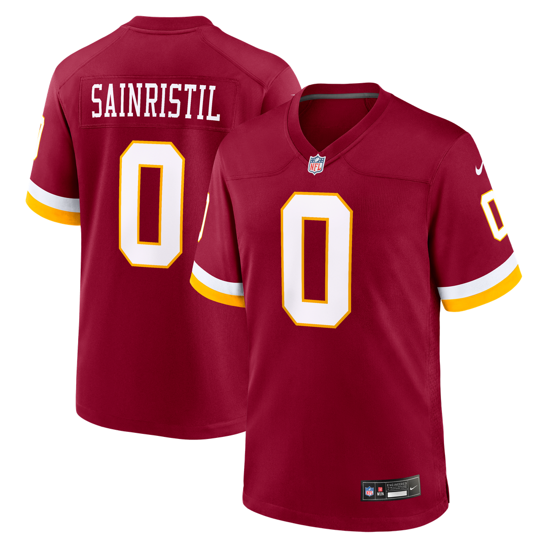 Washington Commanders Mike Sainristil Black Hail Raiser Alternate Game Jersey | NFL Football Jersey