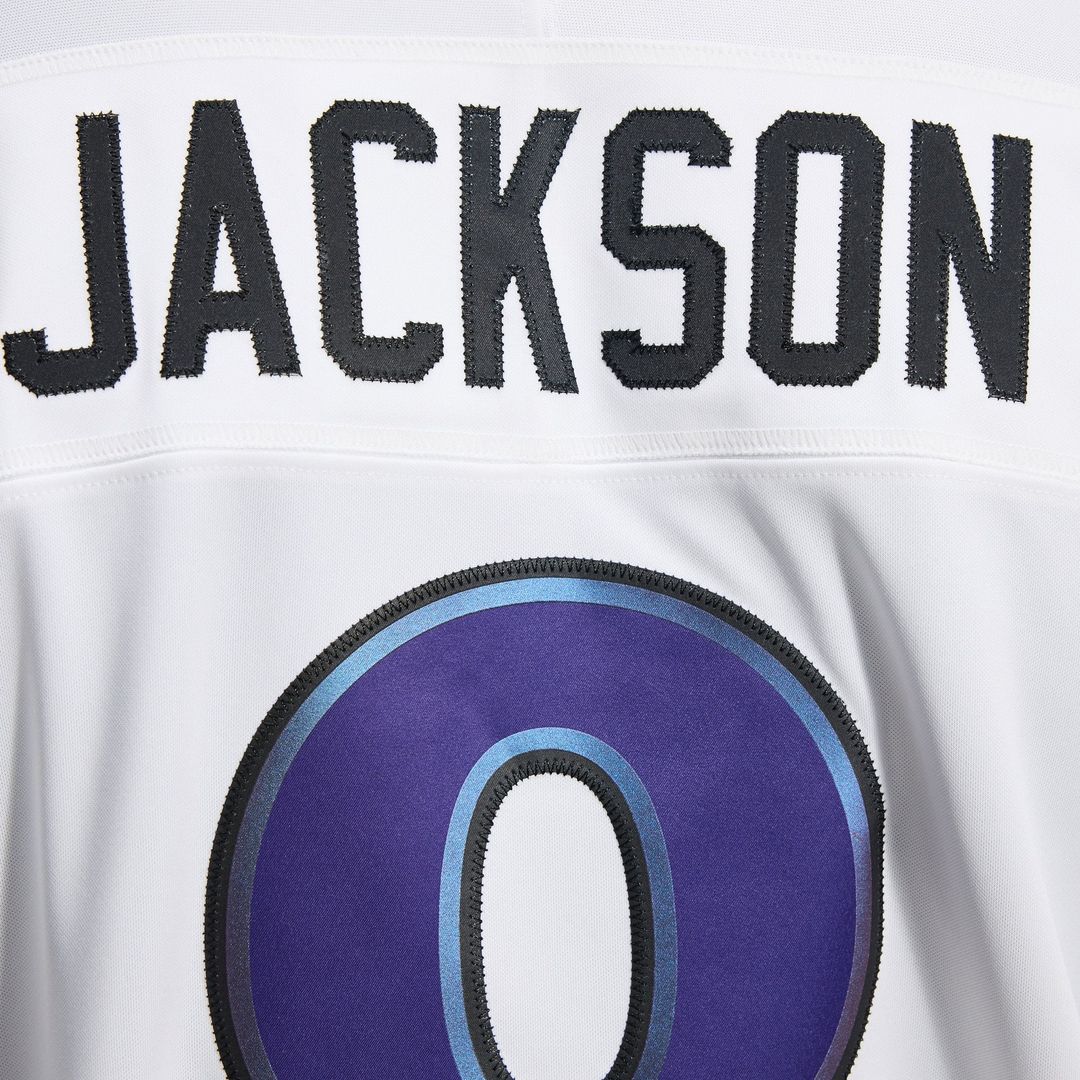 Baltimore Ravens Lamar Jackson White Vapor F.U.S.E. Stitched Limited Jersey | NFL Football Jersey