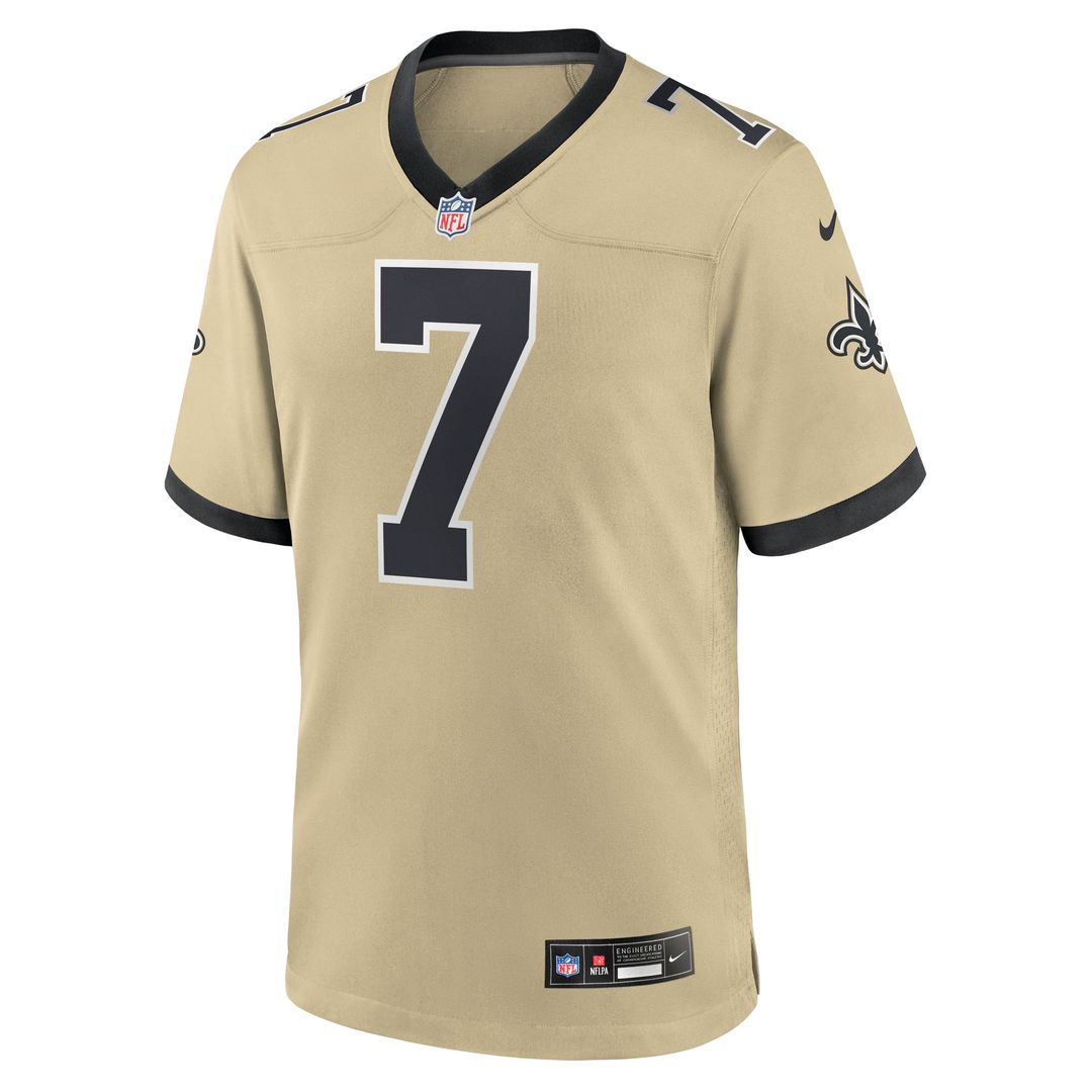 New Orleans Saints Taysom Hill Black Game Jersey | NFL Football Jersey