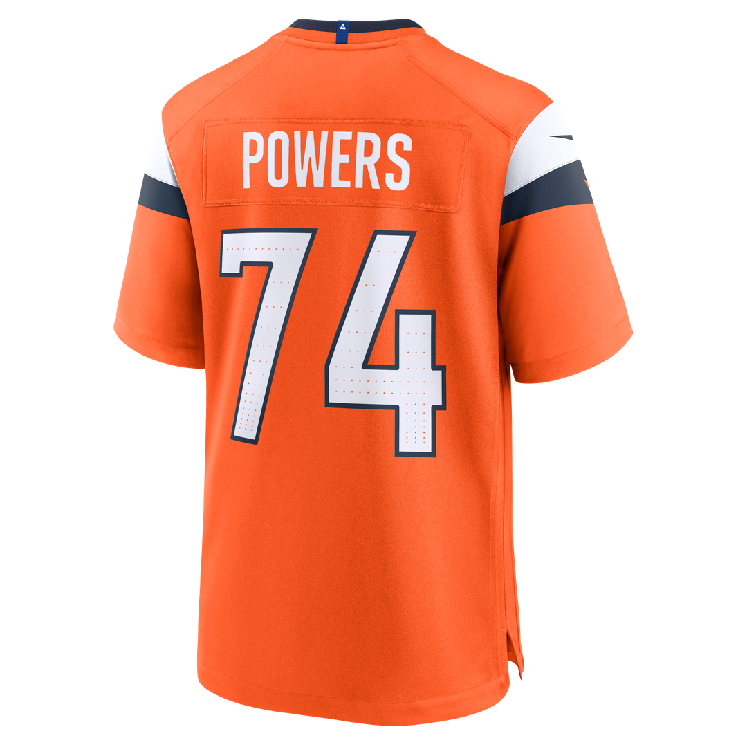 Denver Broncos Ben Powers Orange Team Game Jersey | NFL Football Jersey