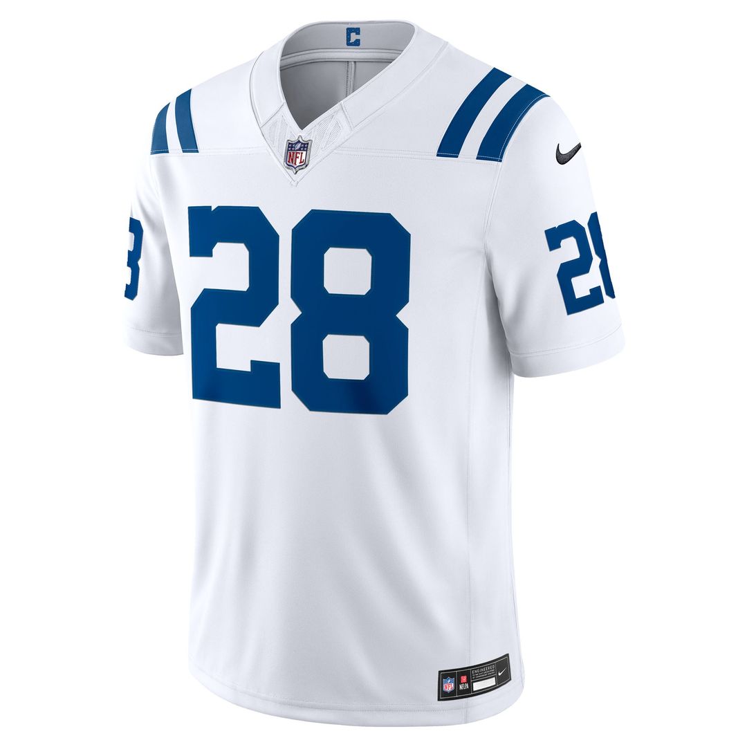Indianapolis Colts Jonathan Taylor White Vapor F.U.S.E. Stitched Limited Jersey | NFL Football Jersey