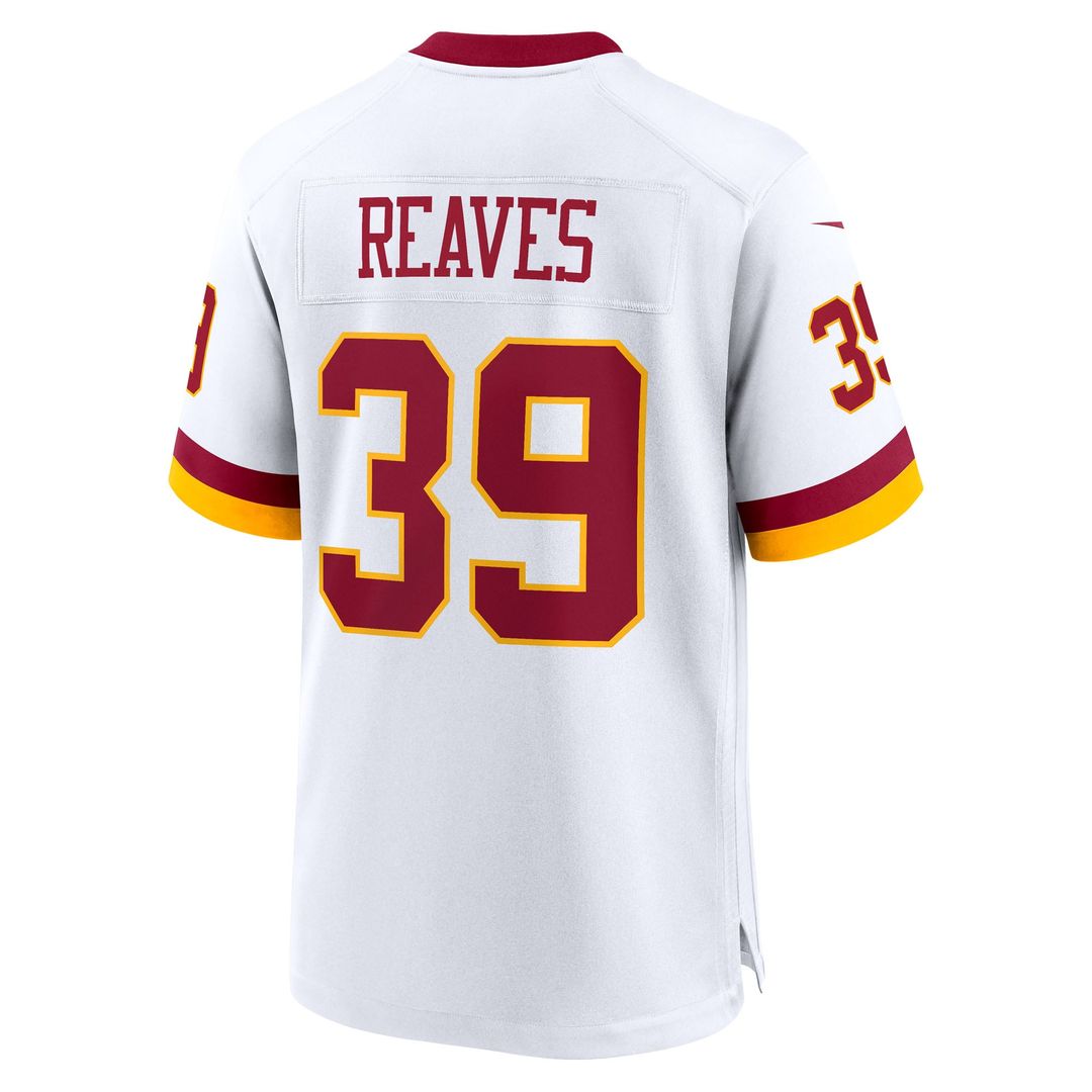 Washington Commanders Jeremy Reaves White Game Super Bowl Era Jersey | NFL Football Jersey