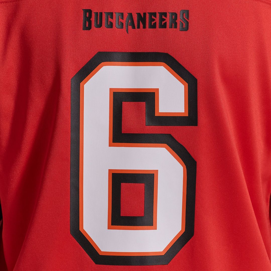 Tampa Bay Buccaneers Baker Mayfield Orange Throwback Game Jersey | NFL Football Jersey