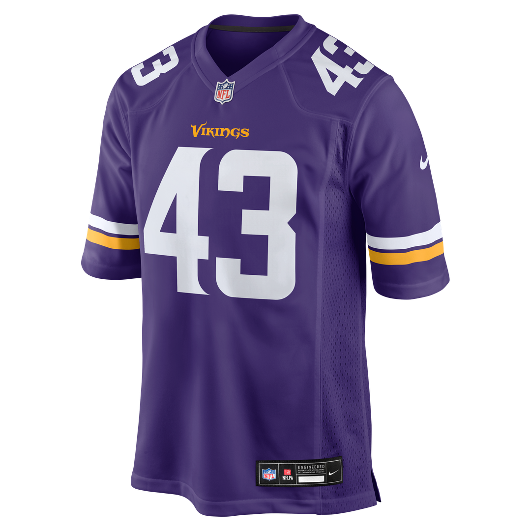 Minnesota Vikings Andrew Van Ginkel White Alternate Game Jersey | NFL Football Jersey