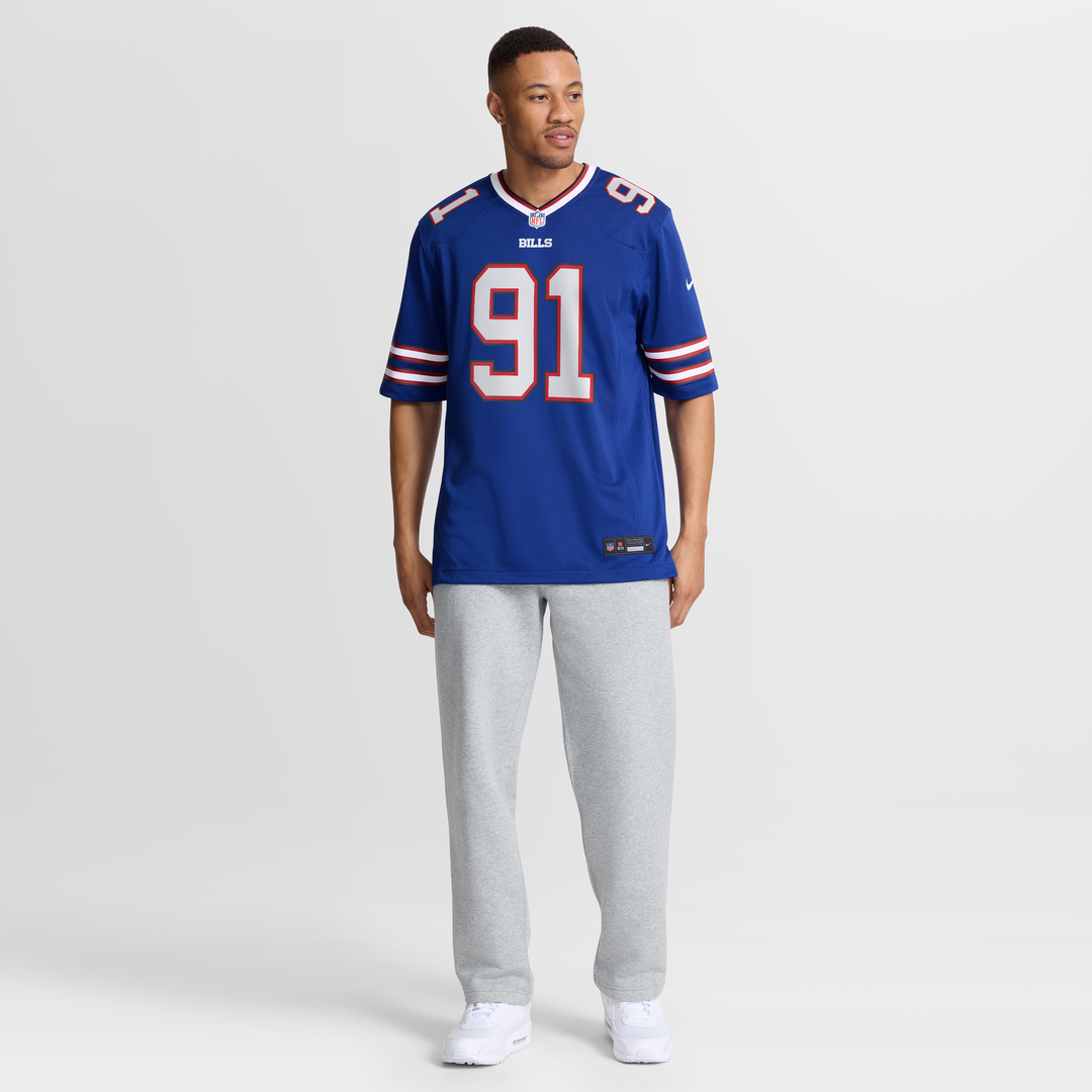 Buffalo Bills Ed Oliver Royal Team Game Player Jersey | NFL Football Jersey