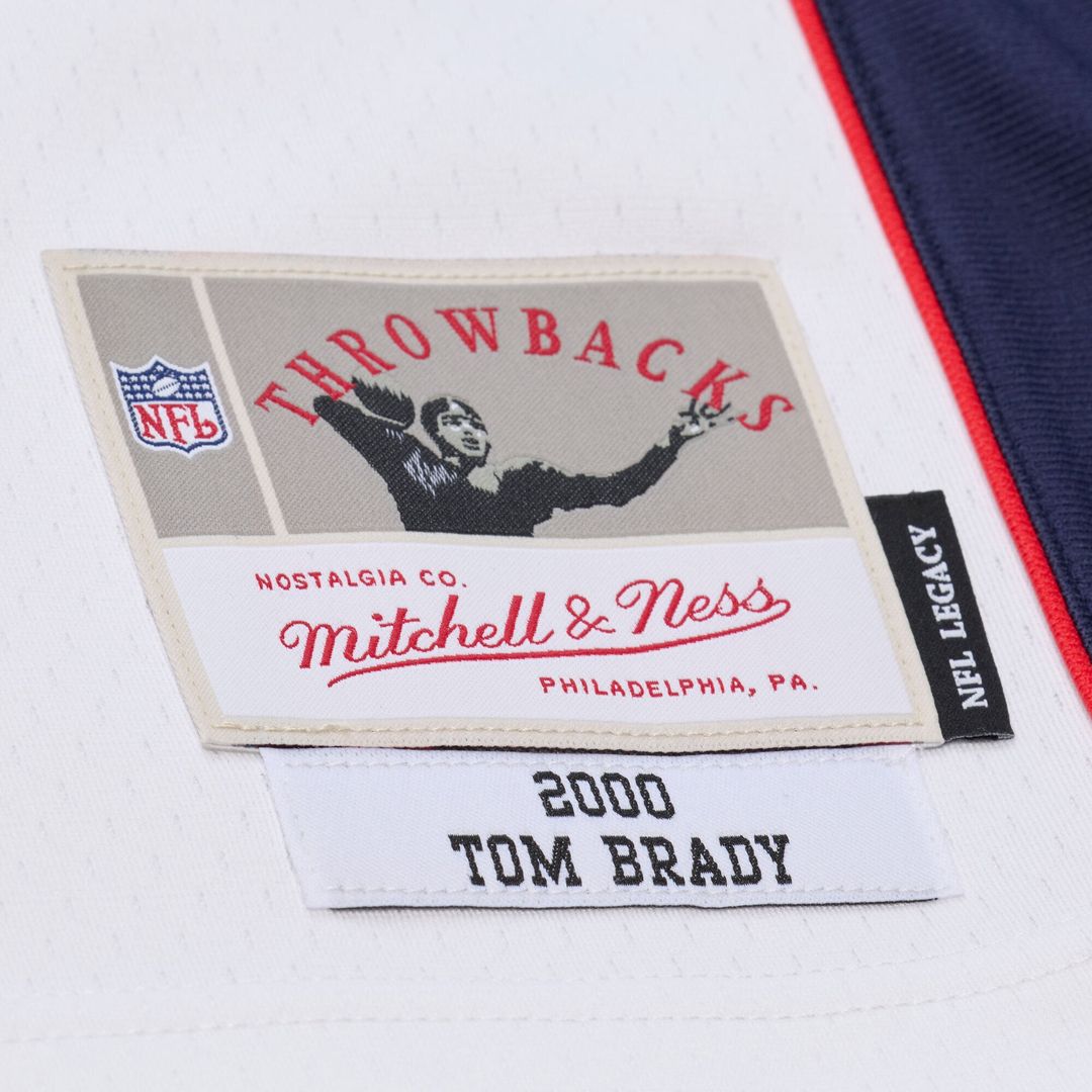 New England Patriots Tom Brady White 2000 Legacy Replica Jersey | NFL Football Jersey