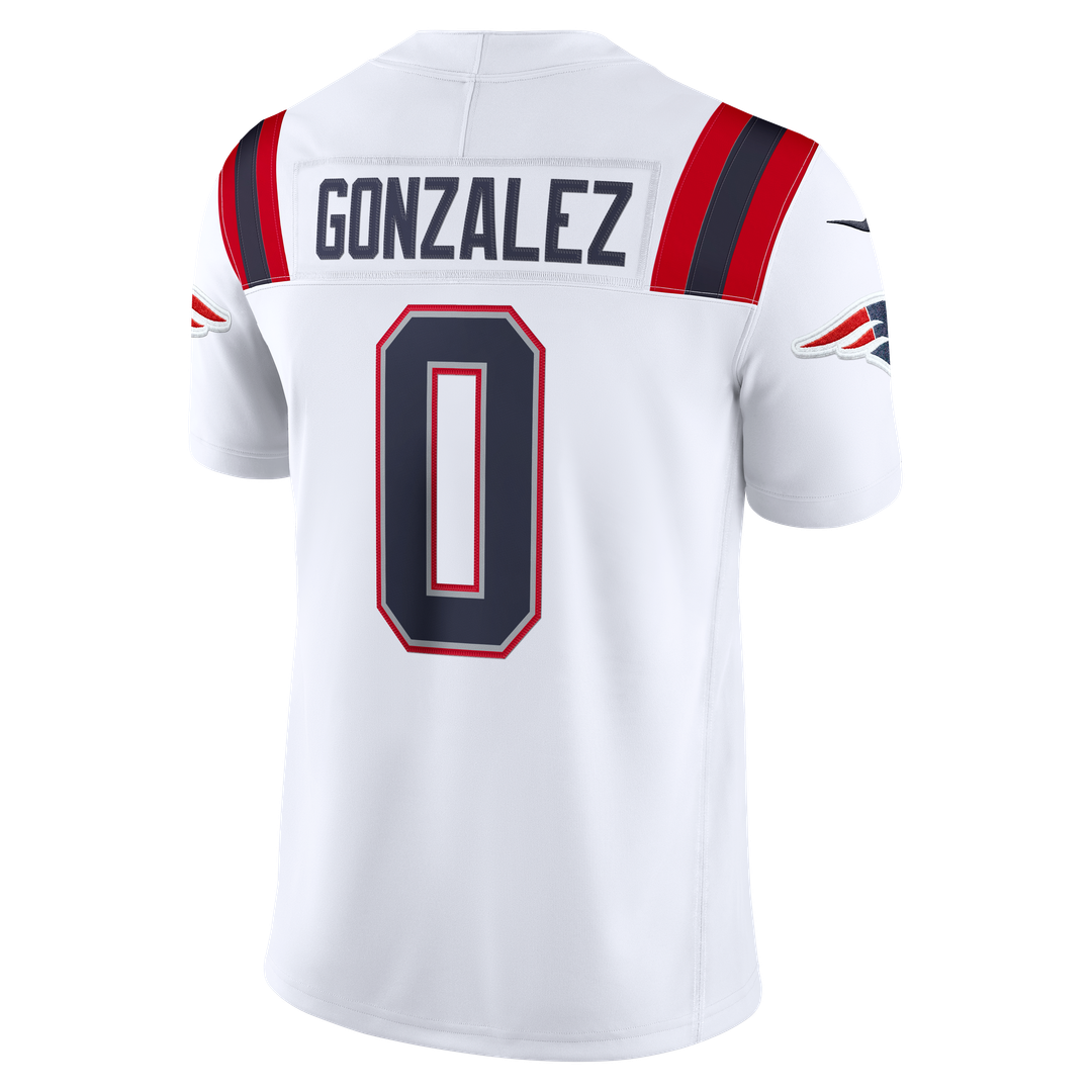 New England Patriots Christian Gonzalez Navy Team Vapor F.U.S.E. Stitched Limited Jersey | NFL Football Jersey