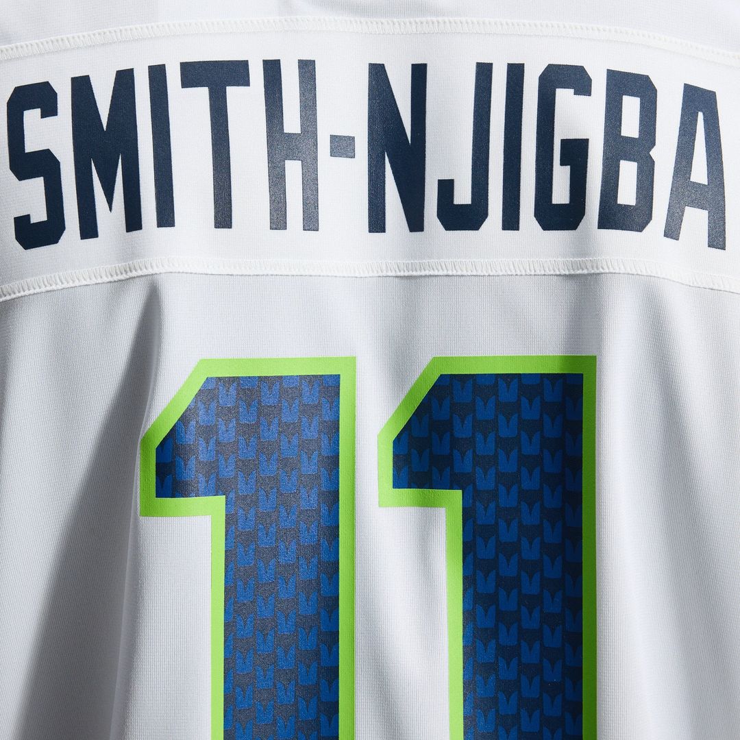 Seattle Seahawks Jaxon Smith-Njigba White Game Jersey | NFL Football Jersey