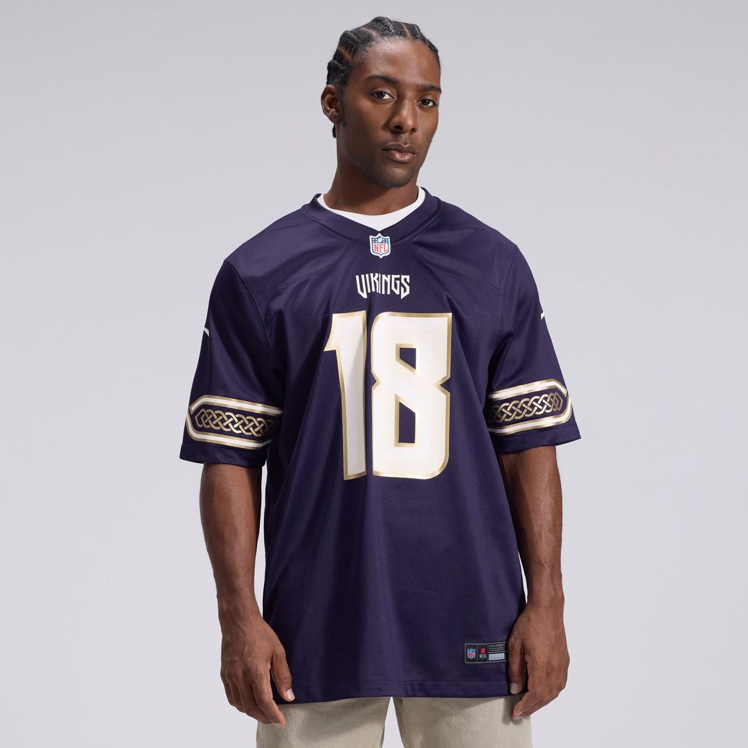Minnesota Vikings Justin Jefferson Purple 2026 Rivalries Collection Game Jersey | NFL Football Jersey