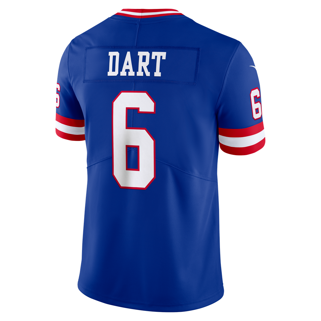 New York Giants Jaxson Dart White Vintage White Vapor Untouchable Stitched Limited Jersey | NFL Football Jersey