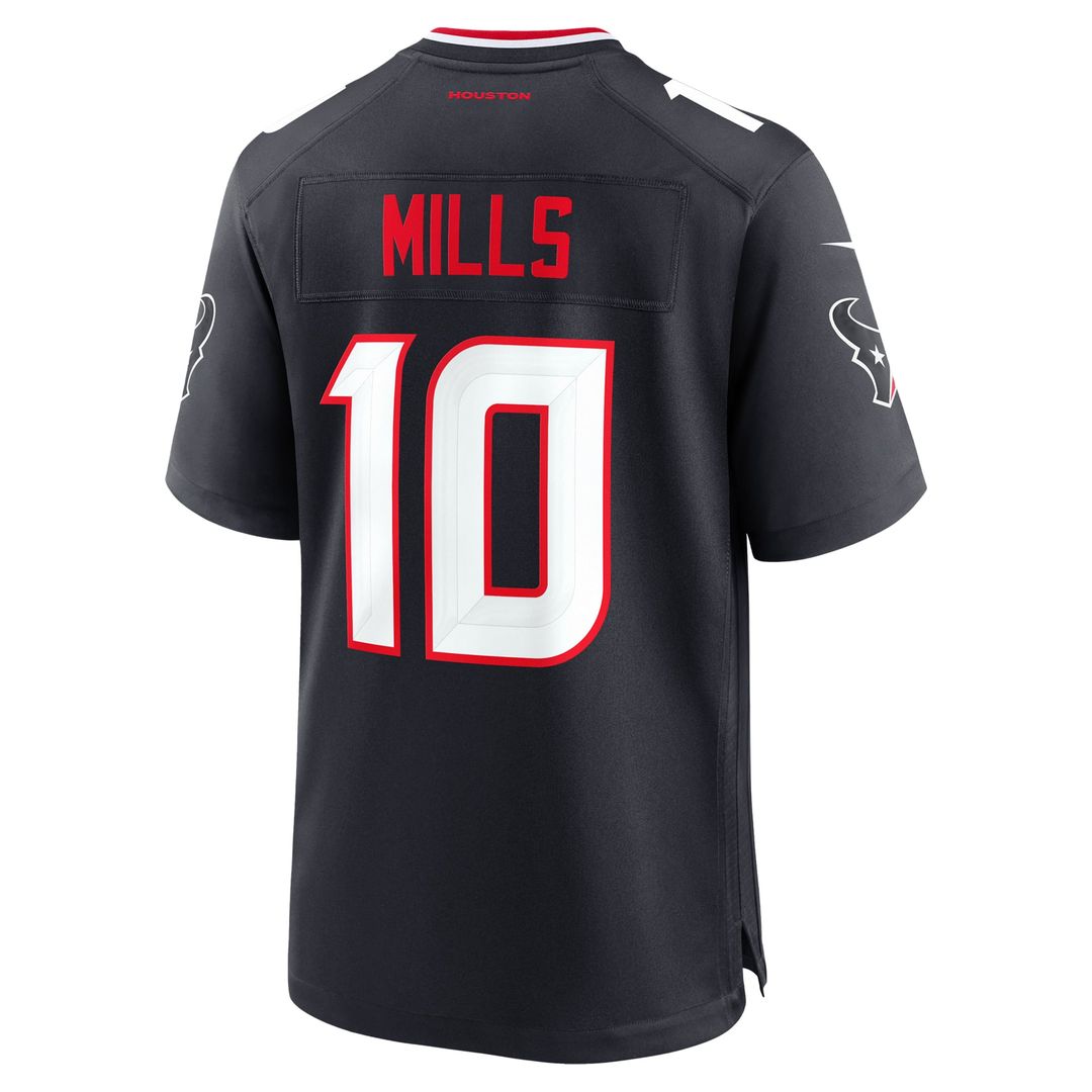 Houston Texans Davis Mills Navy Team Game Jersey | NFL Football Jersey