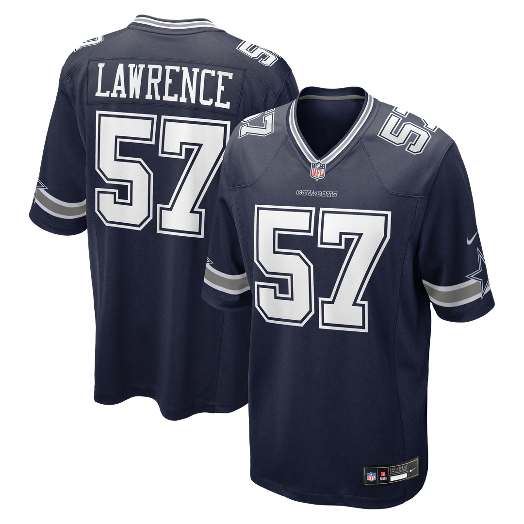 Dallas Cowboys Malachi Lawrence White Game Jersey | NFL Football Jersey