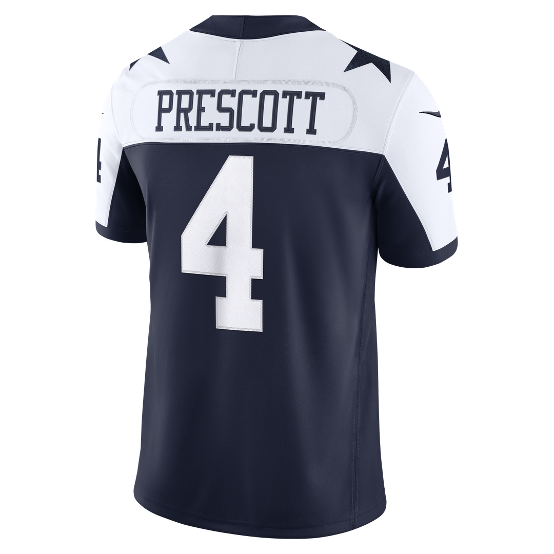 Dallas Cowboys Dak Prescott White Vapor F.U.S.E. Stitched Limited Jersey | NFL Football Jersey