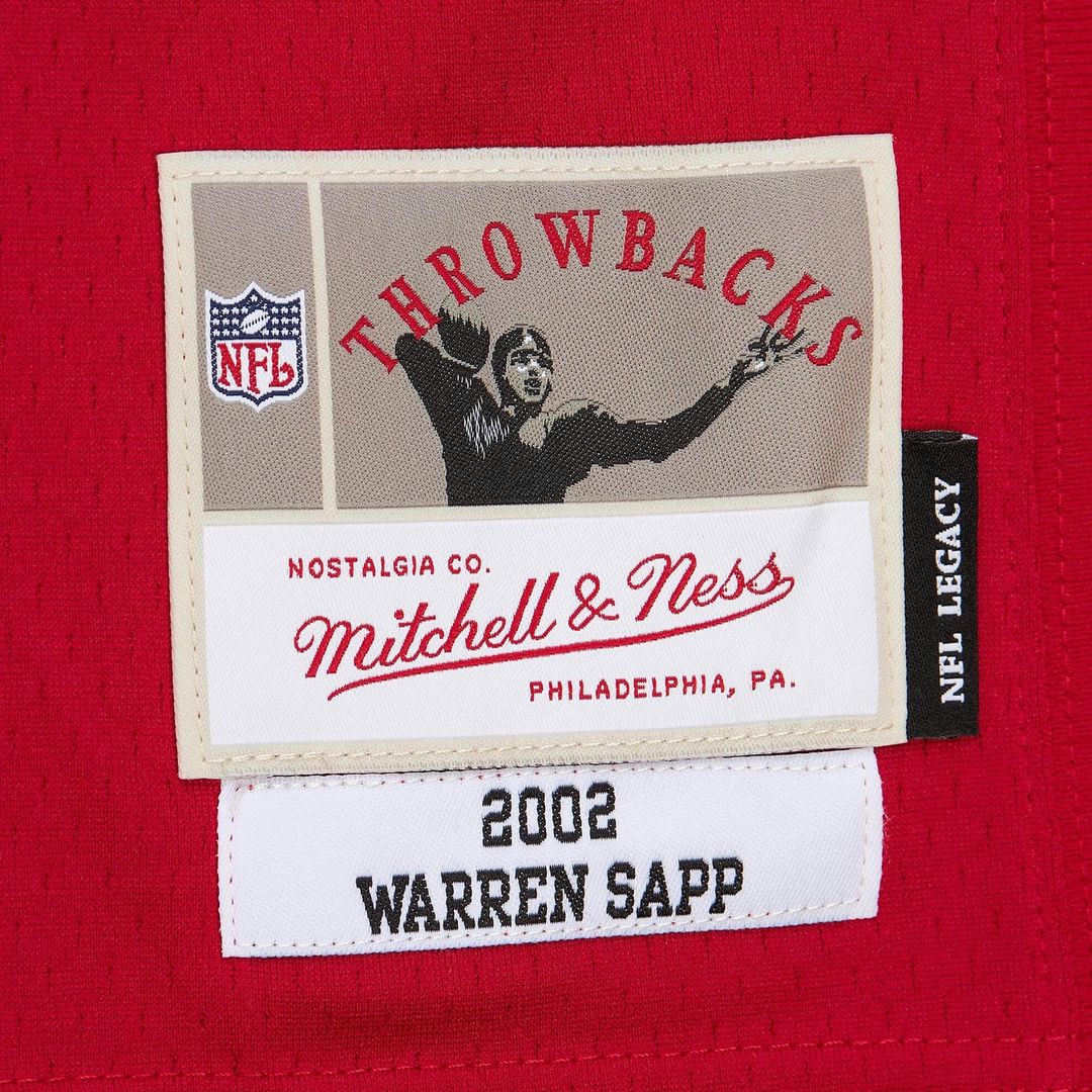 Tampa Bay Buccaneers Warren Sapp Red 2002 Legacy Replica Jersey | NFL Football Jersey
