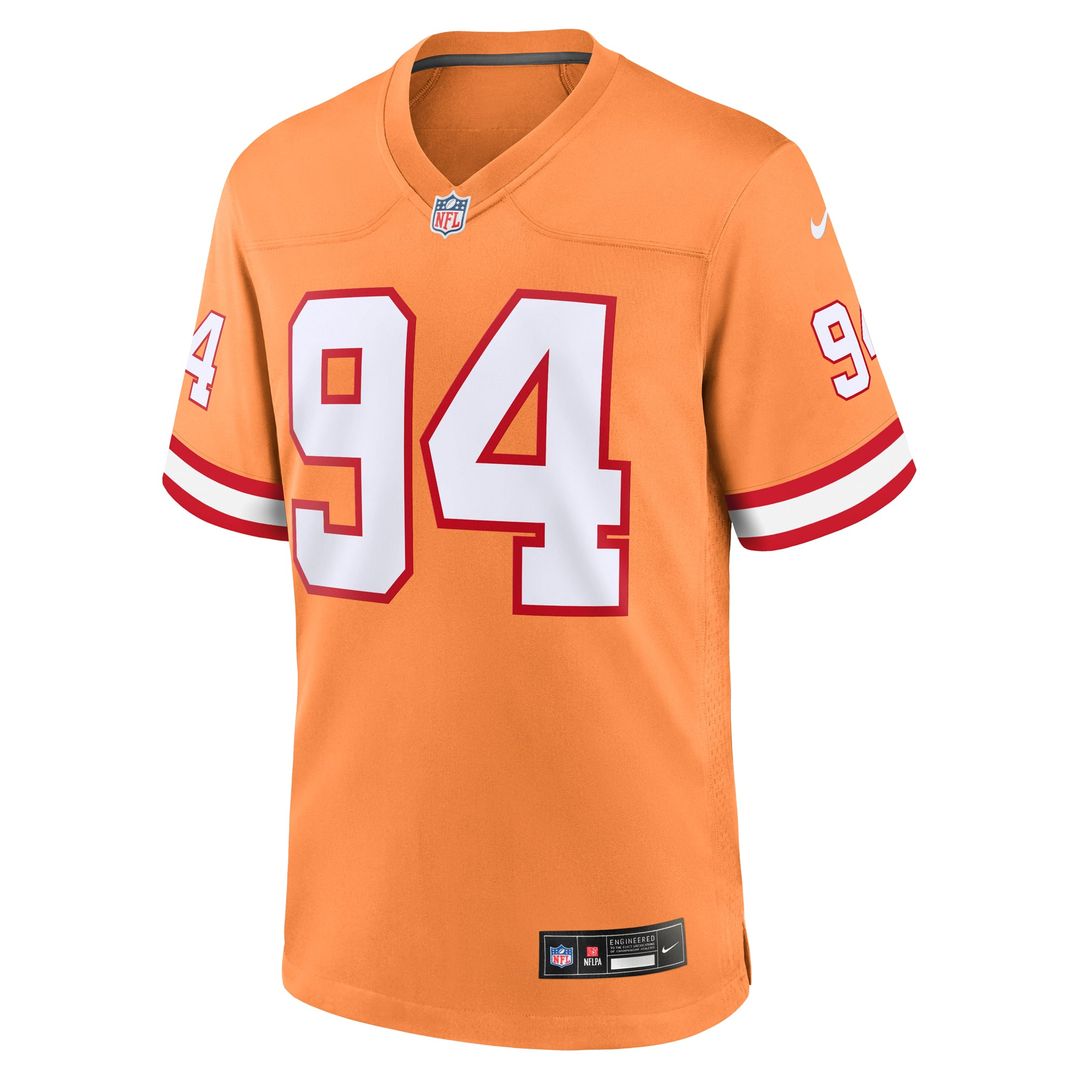 Tampa Bay Buccaneers Calijah Kancey White Game Jersey | NFL Football Jersey