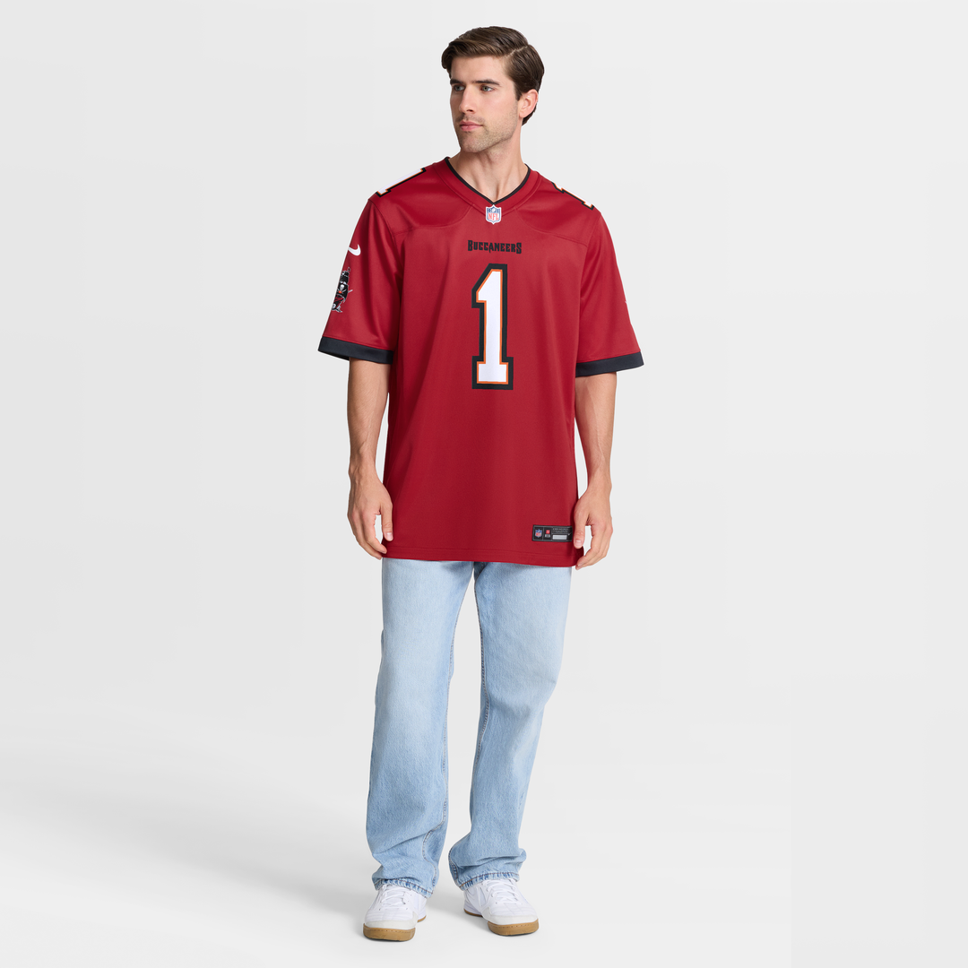 Tampa Bay Buccaneers Number 1 Groom Red Game Jersey | NFL Football Jersey