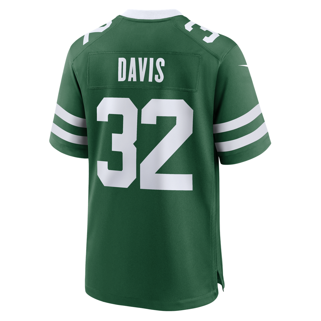 New York Jets Isaiah Davis Legacy Green Team Game Jersey | NFL Football Jersey