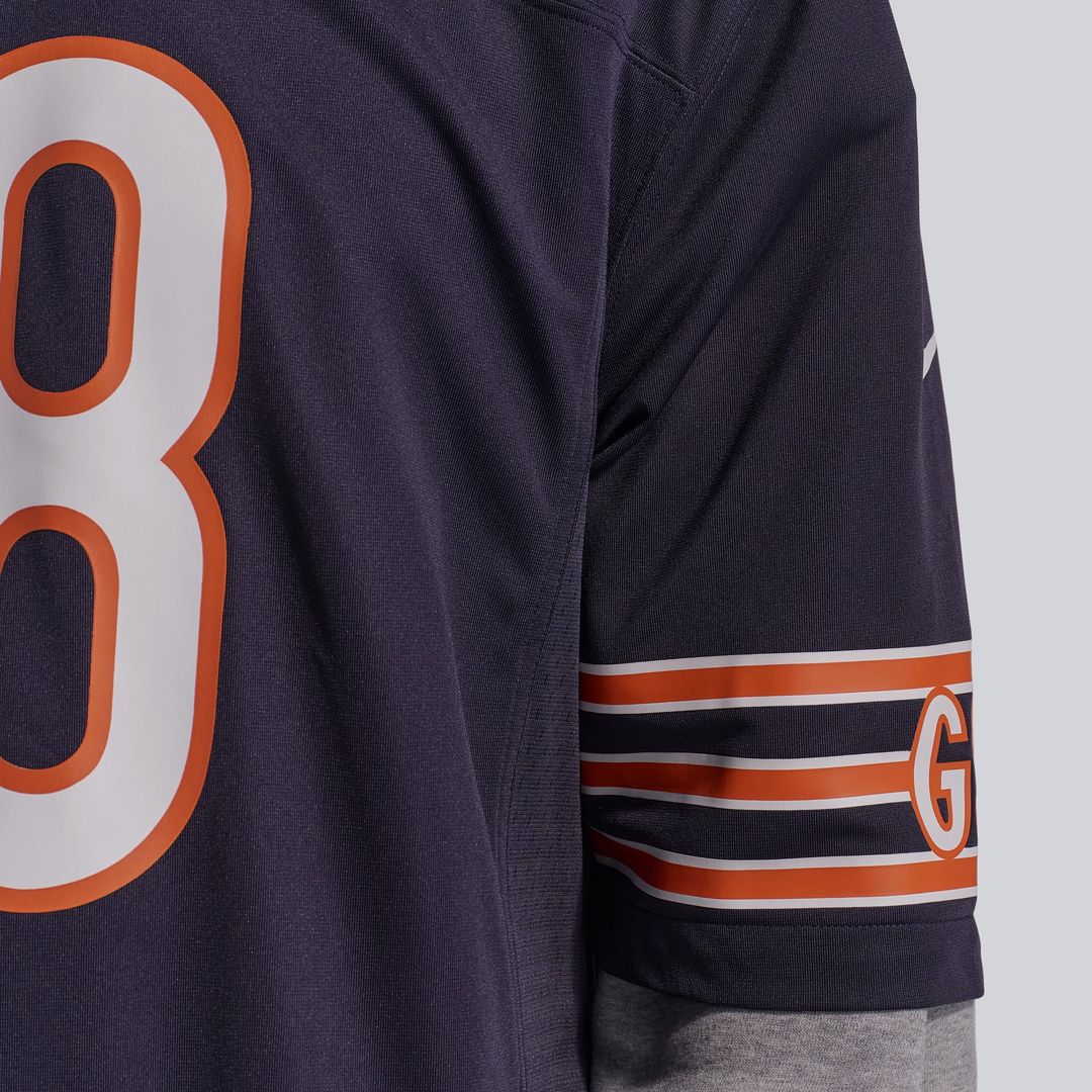 Chicago Bears Caleb Williams White First Round Pick Player Game Jersey | NFL Football Jersey