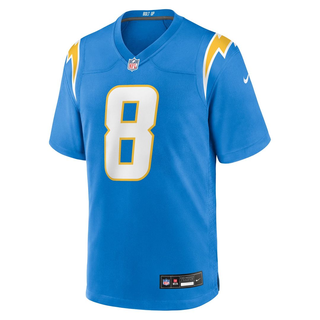 Los Angeles Chargers Omarion Hampton Powder Blue Game Player Jersey | NFL Football Jersey