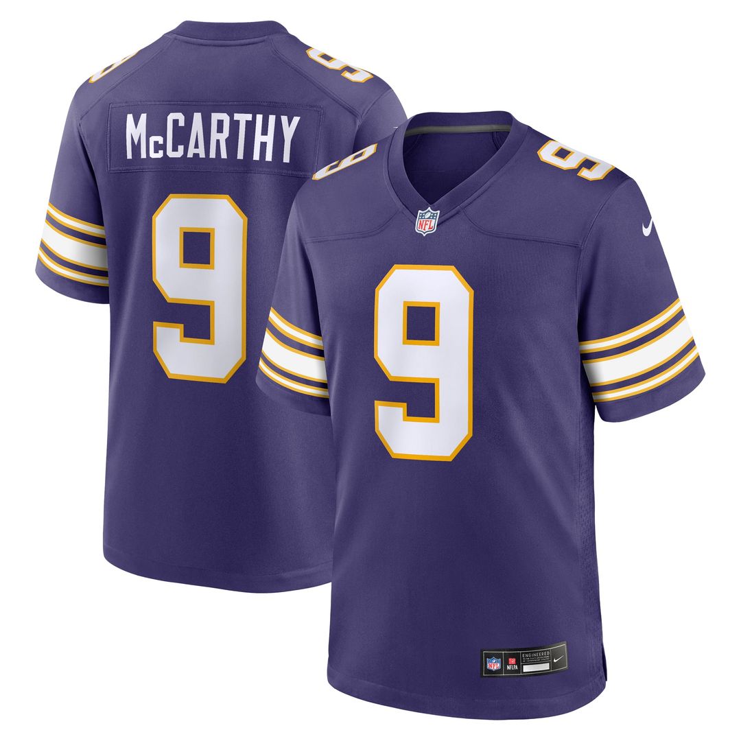 Minnesota Vikings J.J. McCarthy White Game Jersey | NFL Football Jersey