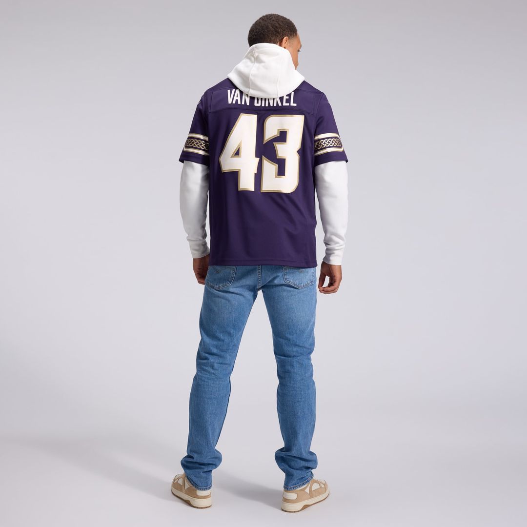 Minnesota Vikings Andrew Van Ginkel Purple 2026 Rivalries Collection Stitched Limited Jersey | NFL Football Jersey