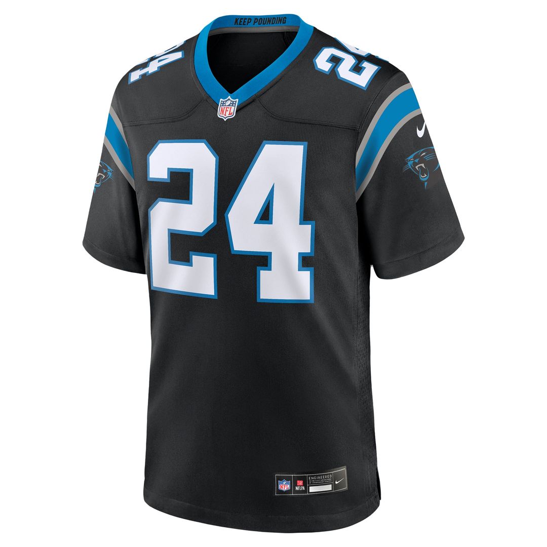 Carolina Panthers Jonathon Brooks Black Game Jersey | NFL Football Jersey