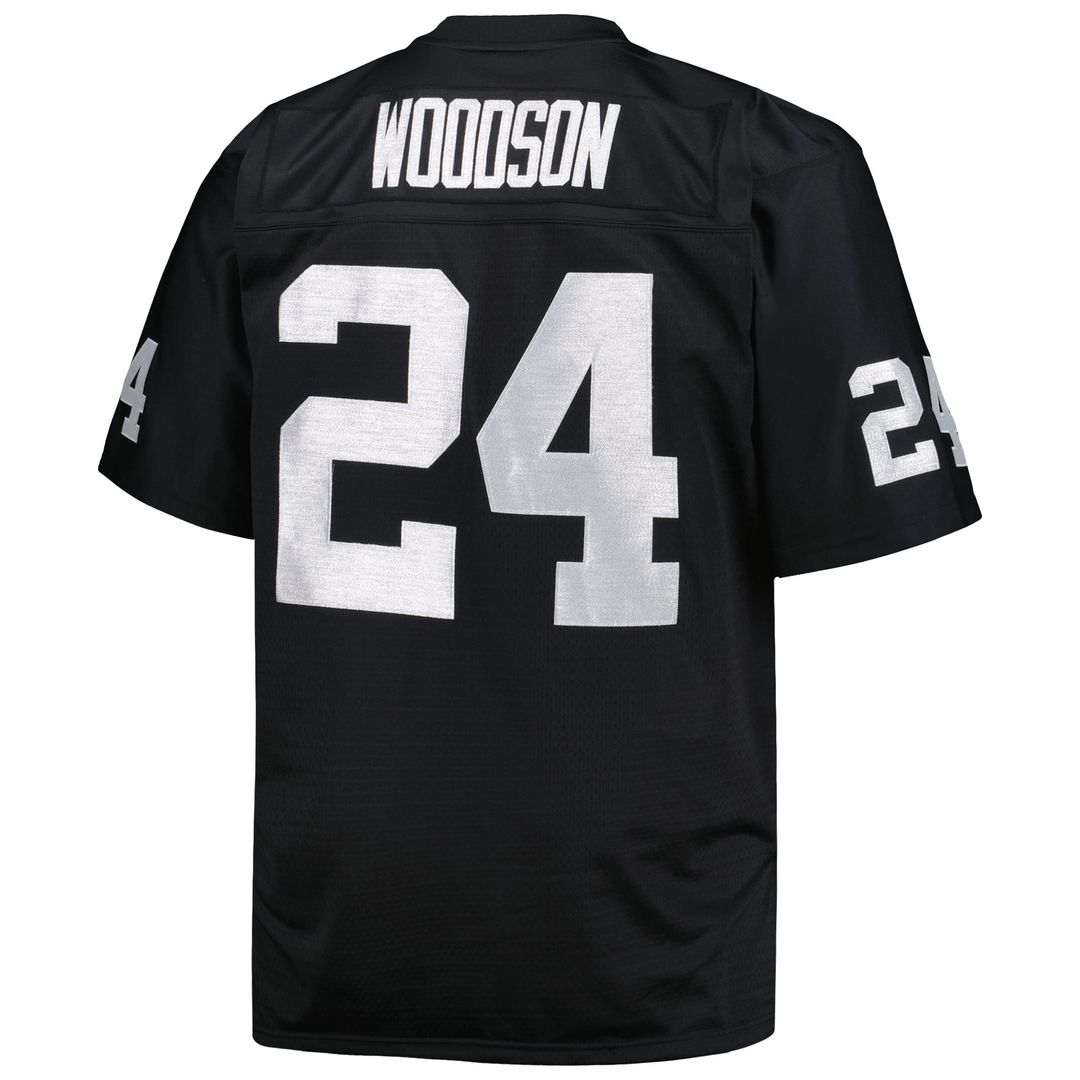 Las Vegas Raiders Charles Woodson Black Big & Tall 1998 Retired Player Replica Jersey | NFL Football Jersey
