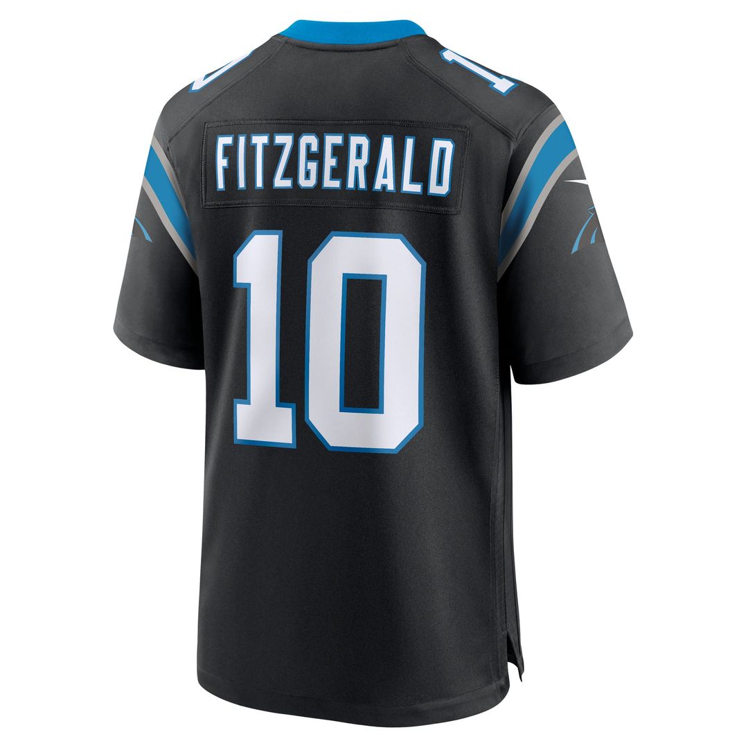 Carolina Panthers Ryan Fitzgerald Black Team Game Jersey | NFL Football Jersey