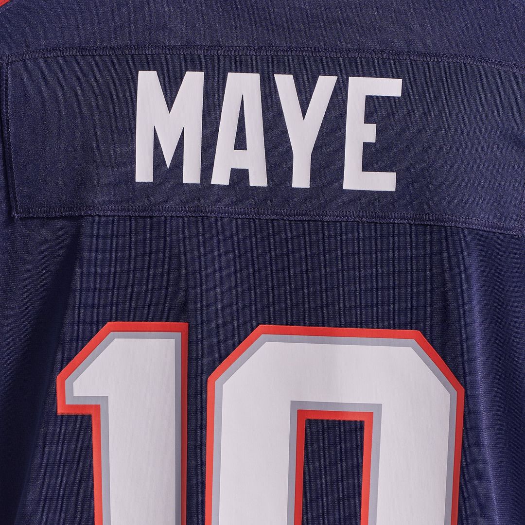 New England Patriots Drake Maye Navy Player Game Jersey | NFL Football Jersey