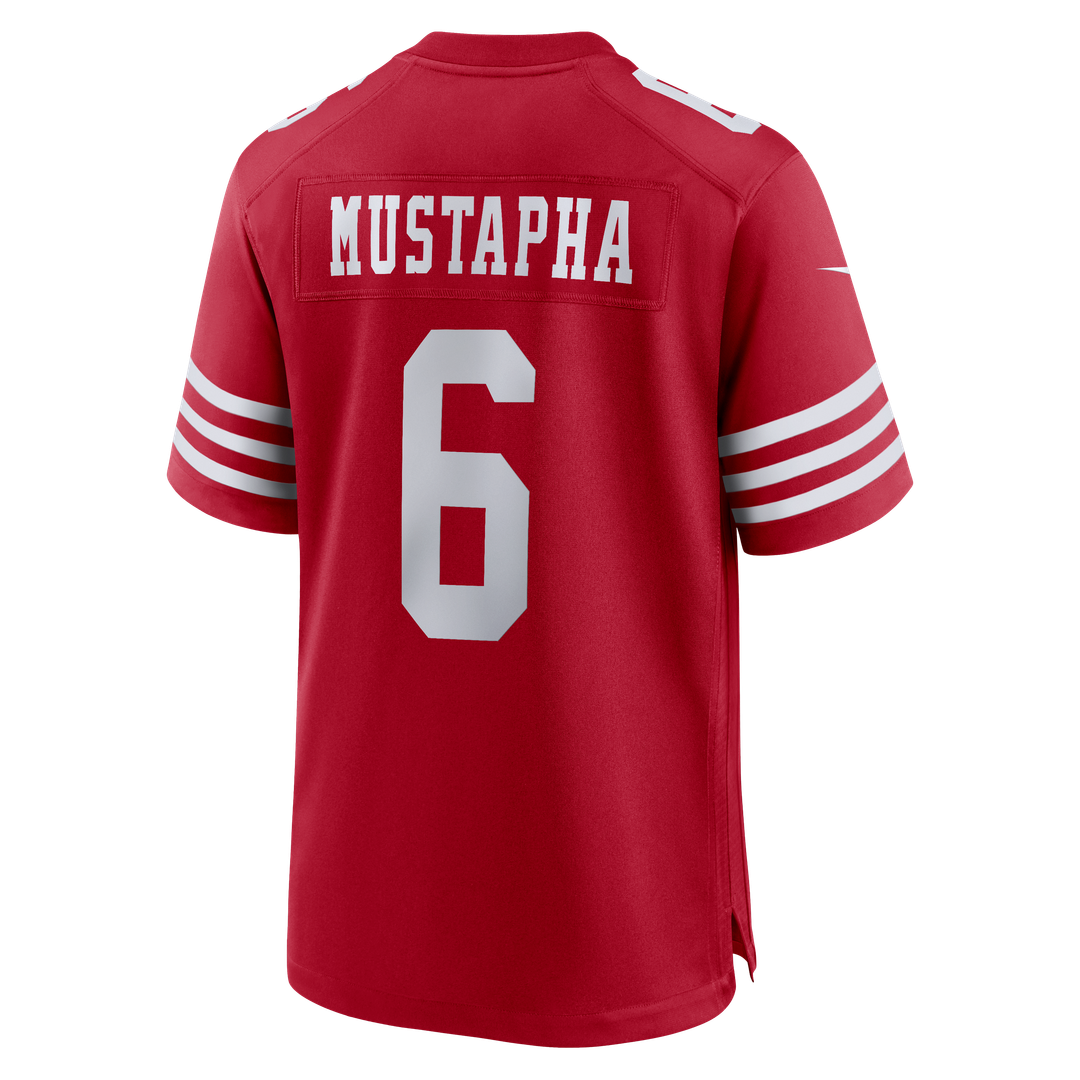 San Francisco 49ers Malik Mustapha Scarlet Game Jersey | NFL Football Jersey