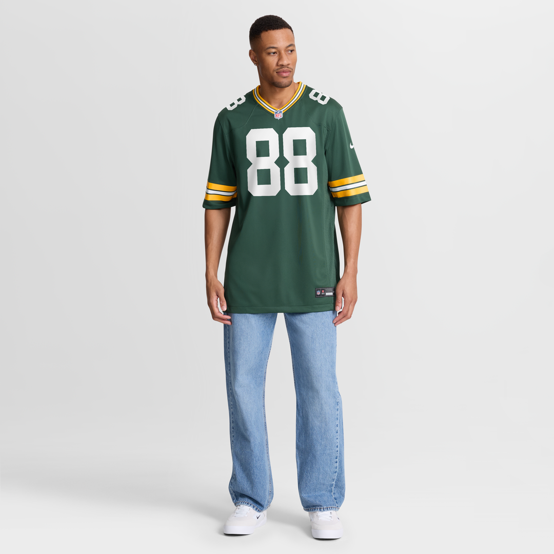 Green Bay Packers Luke Musgrave Green Game Jersey | NFL Football Jersey
