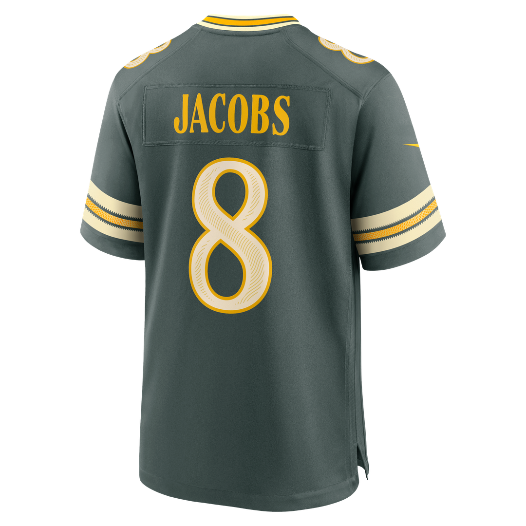 Green Bay Packers Josh Jacobs Green 2026 Rivalries Collection Game Jersey | NFL Football Jersey