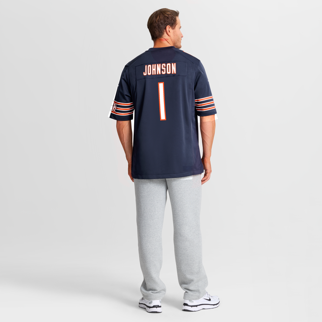 Chicago Bears Jaylon Johnson Navy Game Jersey | NFL Football Jersey
