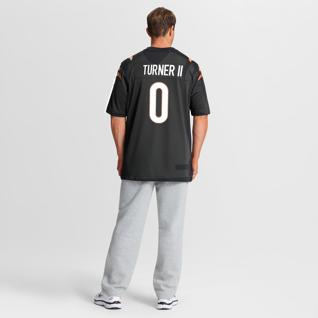 Cincinnati Bengals DJ Turner II Black Team Game Jersey | NFL Football Jersey