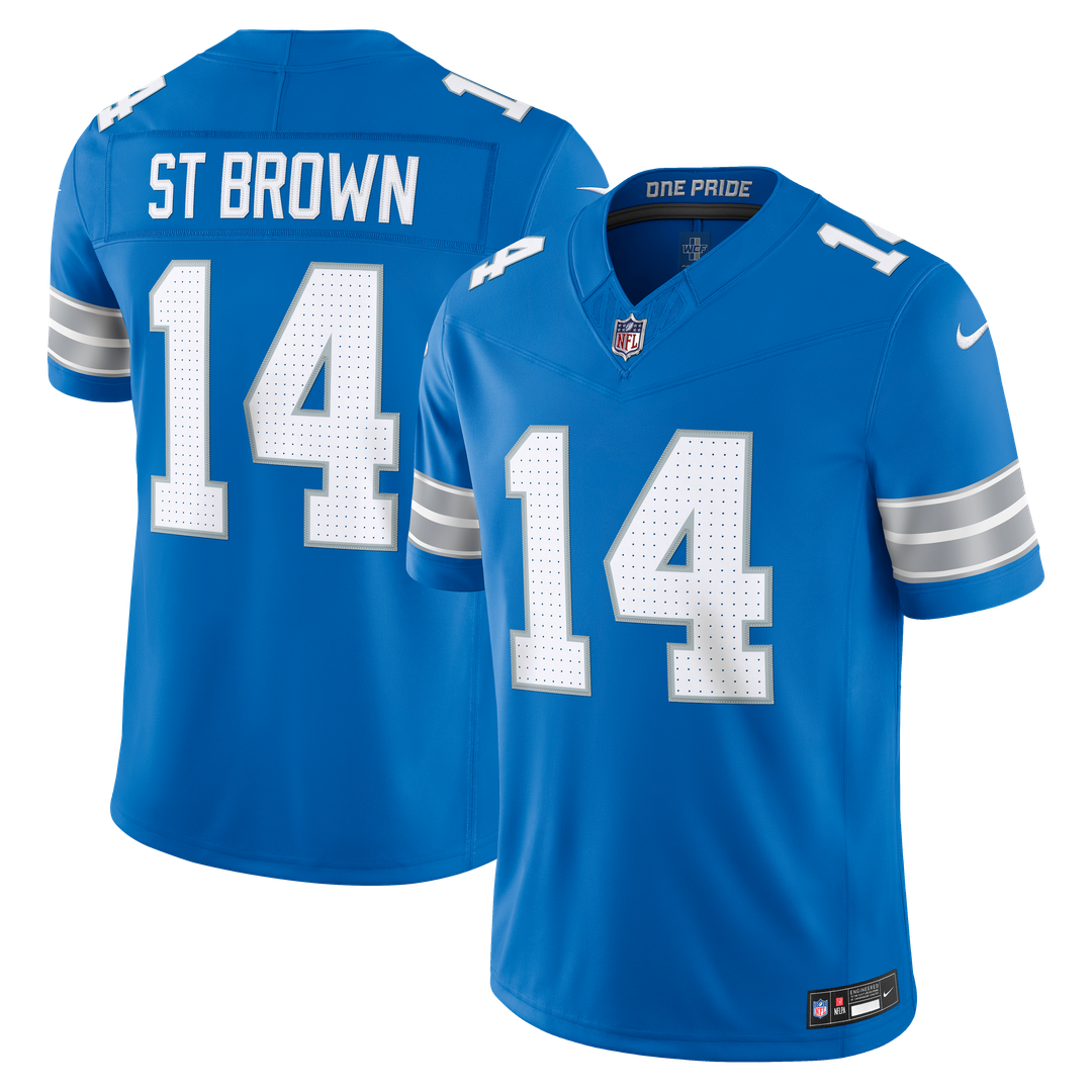 Detroit Lions Amon-Ra St. Brown Black Alternate Vapor F.U.S.E. Stitched Limited Jersey | NFL Football Jersey