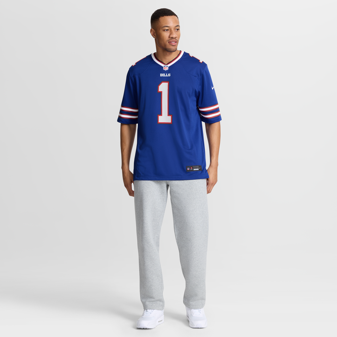 Buffalo Bills Number 1 Groom Royal Game Jersey | NFL Football Jersey