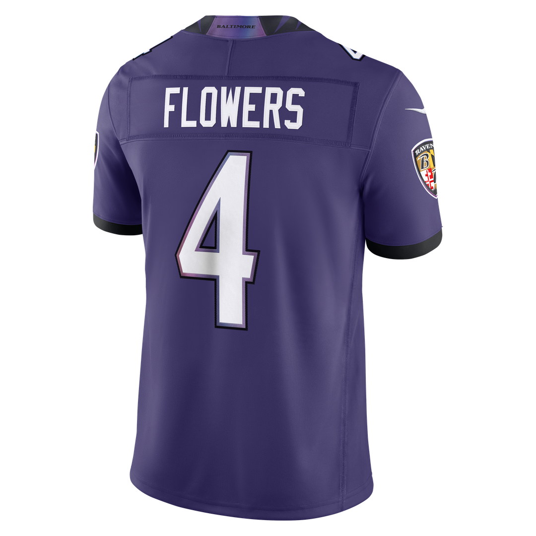 Baltimore Ravens Zay Flowers Black Alternate Alternate Vapor F.U.S.E. Stitched Limited Jersey | NFL Football Jersey