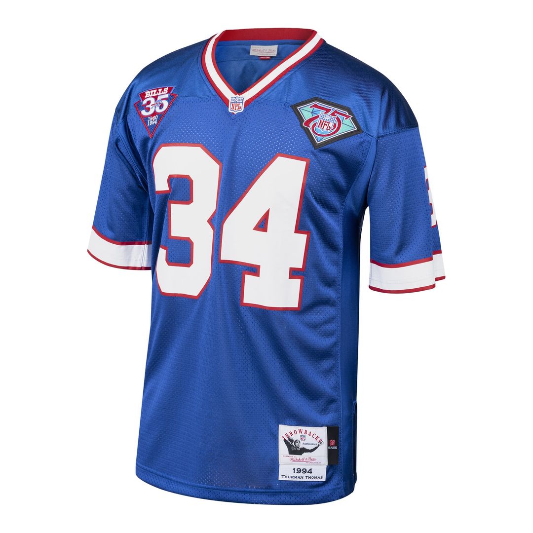 Buffalo Bills 1985 Thurman Thomas Royal Authentic Throwback Retired Player Jersey | NFL Football Jersey