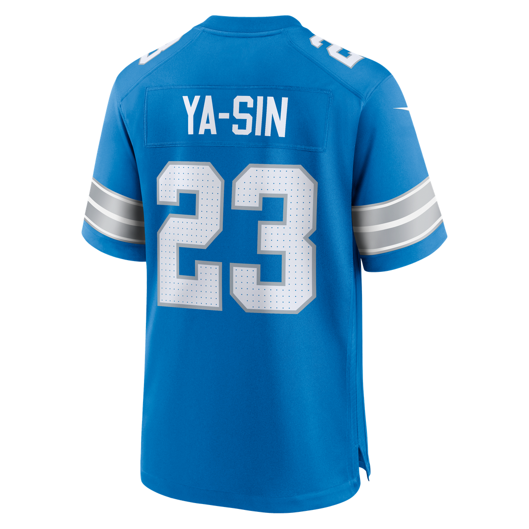 Detroit Lions Rock Ya-Sin Blue Team Game Jersey | NFL Football Jersey