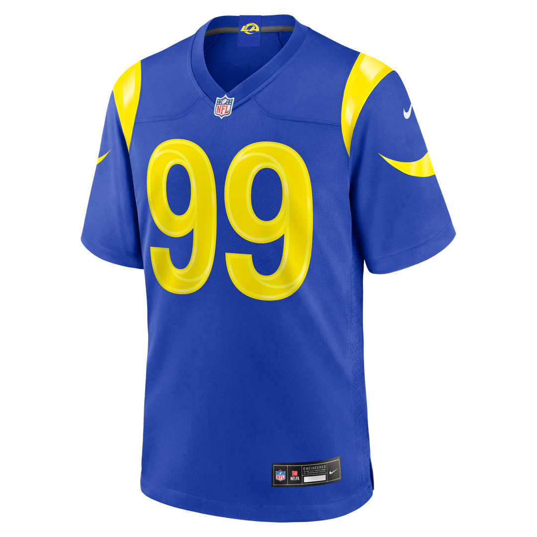 Los Angeles Rams Aaron Donald Royal Game Jersey | NFL Football Jersey