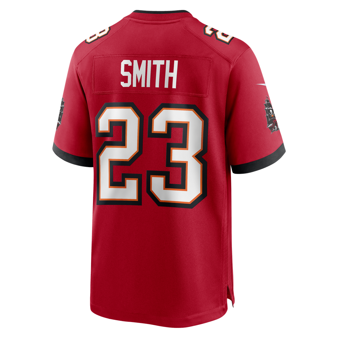 Tampa Bay Buccaneers Tykee Smith Red Game Jersey | NFL Football Jersey