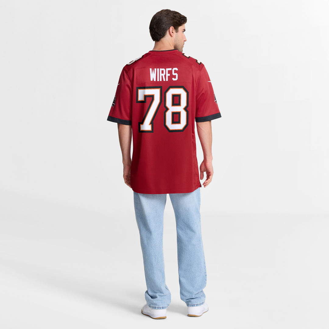 Tampa Bay Buccaneers Tristan Wirfs Red Game Jersey | NFL Football Jersey