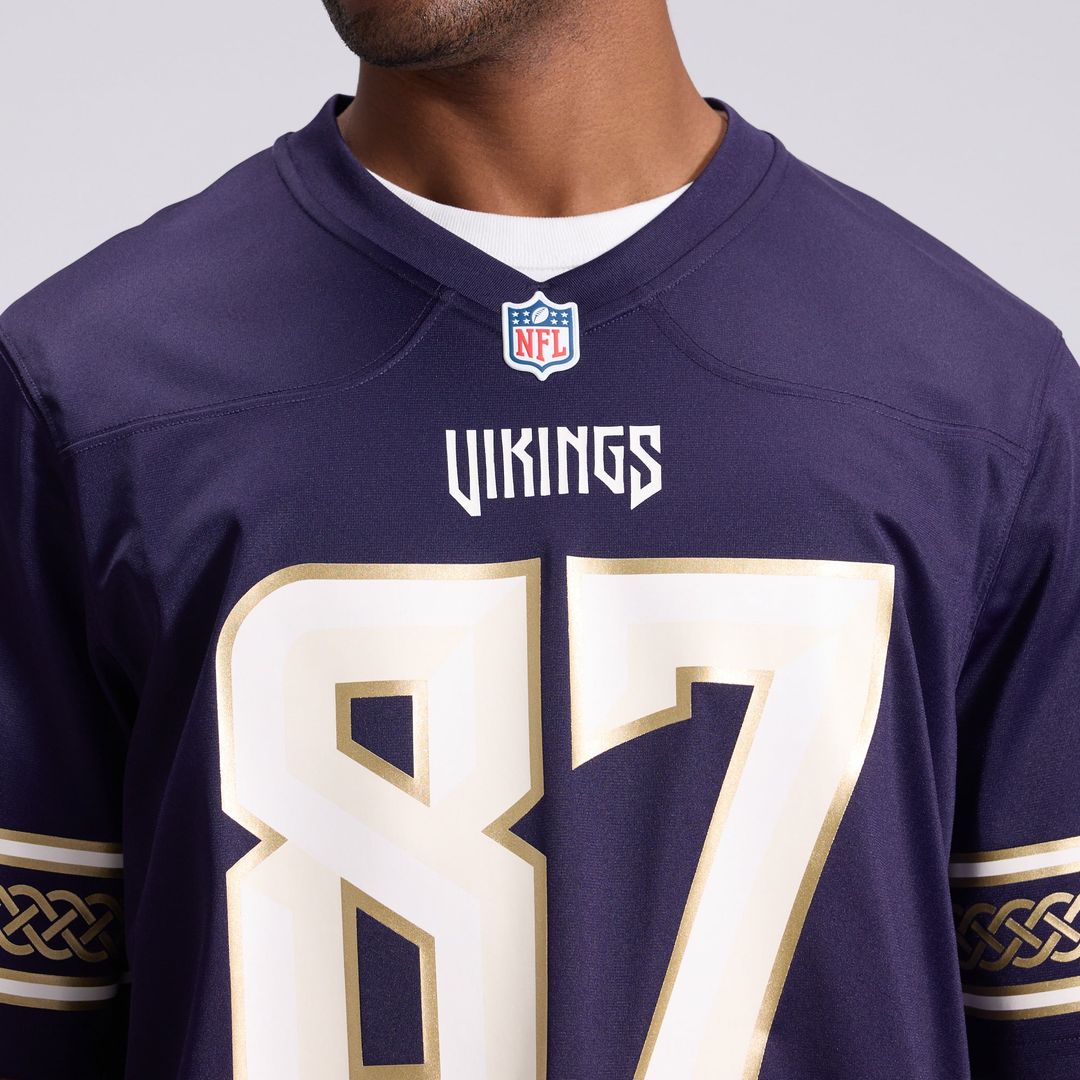 Minnesota Vikings T.J. Hockenson Purple 2026 Rivalries Collection Game Jersey | NFL Football Jersey