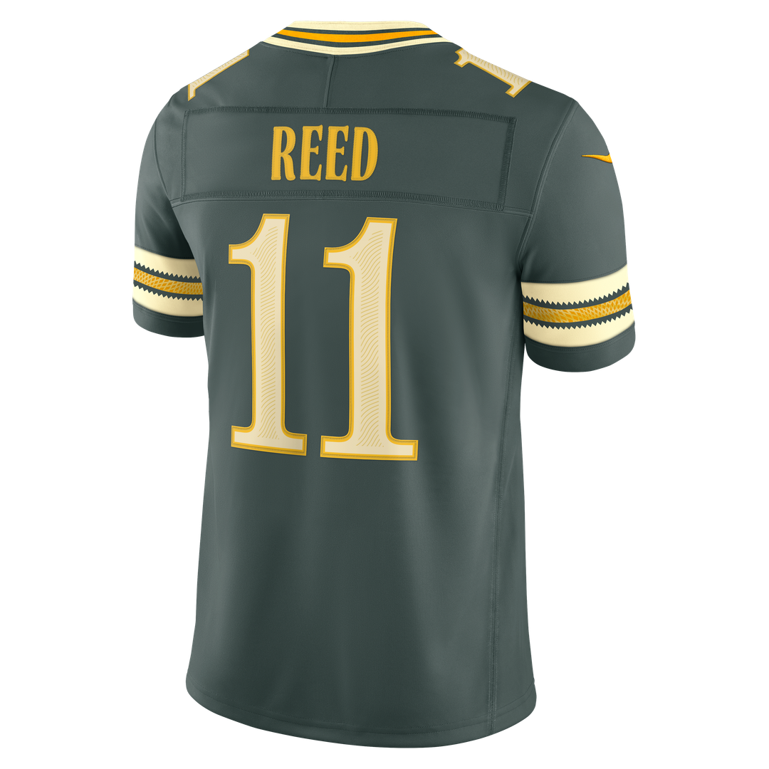 Green Bay Packers Jayden Reed Green 2026 Rivalries Collection Stitched Limited Jersey | NFL Football Jersey
