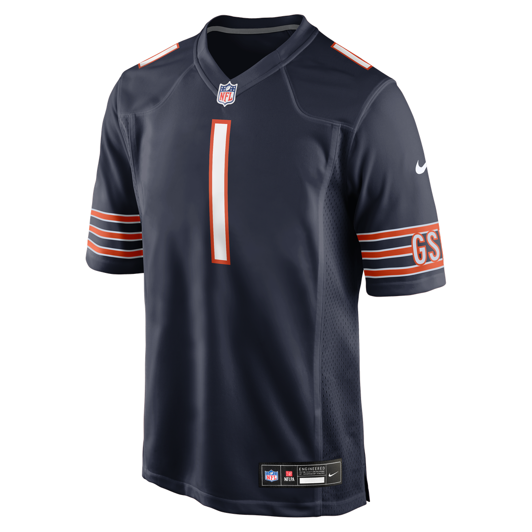 Chicago Bears Jaylon Johnson Navy Game Jersey | NFL Football Jersey