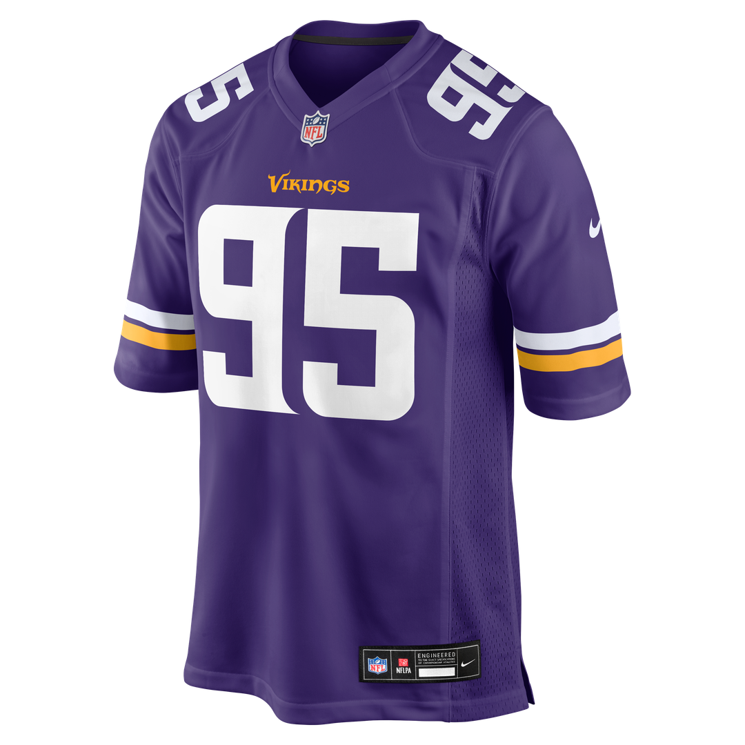 Minnesota Vikings Caleb Banks Purple Team Game Jersey | NFL Football Jersey